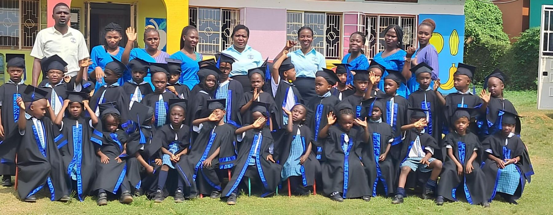 Loving Hands Kindergarten and Primary School graduating learners
