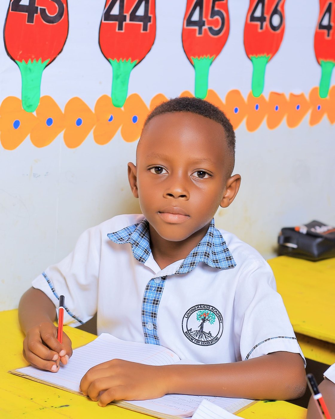 Loving Hands Kindergarten and Primary School pupil